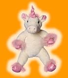 15 Ivory & Pink Unicorn *NO SEW* Make Your Own Stuffed Animal Kit w/Backpack