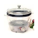 Elite Gourmet 3.5 Quart Transparent Slow Cooker