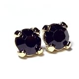 pewterhooter Hommes boucles d'oreilles de cristal avec boîte-cadeau.Fait avec cristal Swarovski.