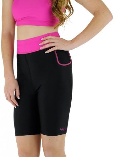 Delfin Spa Women's Bio Energy High Waisted Exercise Shorts