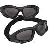 LUNETTES GOGGLES D'INTERVENTION US ARMY COMMANDO FORCES SPECIALES "BLACK PANTHER" MONTURE NOIR VERRES FUMES - AIRSOFT / PAINTBALL / MOTO / QUAD / SKI / SNOW / OUTDOOR