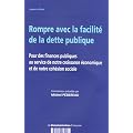 Rompre avec la facilit� de la dette publique : Pour des finances publiques au service de notre croissance �conomique et de notre coh�sion sociale