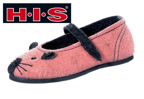 SÜSSE DESIGNER -BABY-HAUSSCHUHE VON H.I.S GR.27 ROSA NEU