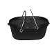Cajun Cookware Oval Cast Iron Casserole Seasoned Pot W/ Lid 8 Qt.