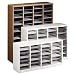Safco 9331MO Wood E-Z Stor Literature Organizer, 60 Compartments, Medium Oak Laminate