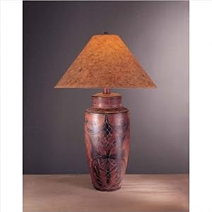 Casual Table Lamp III in Desert Sand with Burnt Clay by
