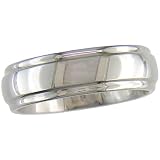 Men's 7mm Titanium Domed Wedding Band