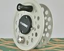 Fly Logic Premium Series Fly Fishing Fly Reel Spool FLP345S/P 3 - 4 - 5 Line Weight Aluminum Disc Drag Flyreel Spool - Platinum Color | FREE SHIPPING