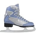 Lake Placid Girls' Deluxe Soft Boot Figure Skates - Blue/ Silver