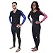 Ivation Men's Full Body Wetsuit Sport Skin for Running, Exercising, Diving, Snorkeling, Swimming & Water Sports