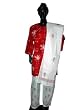 Gift for Her-cotton Womens Clothing Red White Kurtis Womens Top Salwar Chikan Embroidery with Dupatta Size L