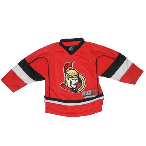 Boys NHL Ottawa Senators Hockey Jersey / Sweater with Embroidered Logo - Red (Size: 4/5 )