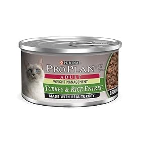 Pro Plan Extra Care Weight Management Formula Turkey and Rice Canned Cat Food 3 oz.