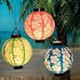 Paper Light-Up Hibiscus Lantern Set (3 pc)