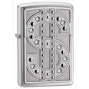 Zippo Lightrer Bling Emblem, High Polished Chrome