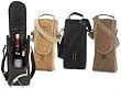 Insulated Wine Bottle Carrier Tote with Opener & Stopper - Tan