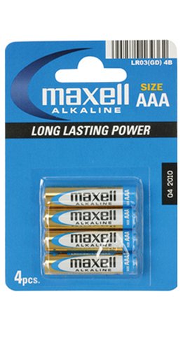 Cover image : Maxell® LR 03 Micro Alkali Mangan Batterien