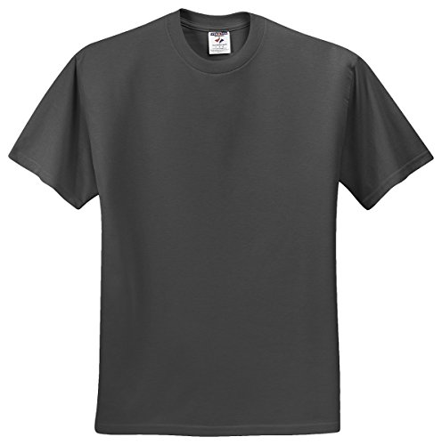 Jerzees Men's Heavyweight Ribbed Crewneck Pocket T-Shirt