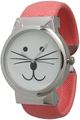 Olivia Pratt Tom Cat Cuff Watch - Coral