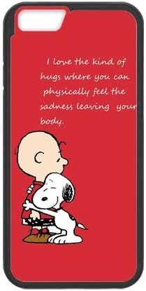 LeonardCustom Protective Hard Rubber Coated Cell Phone Cover Case for New iPhone 6S &amp; iPhone 6 (4.7"), Snoopy -LCI6U1049