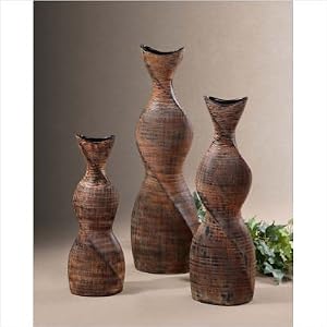 Uttermost 3 Piece Nakia Vase Set 19240 by 