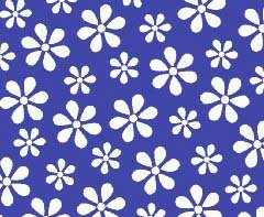 SheetWorld Round Crib Sheets - Primary Royal Floral Woven - Made In USA