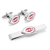 Cincinnati Reds Cufflinks and Tie Bar Gift Set - CLI-PD-RED-CT