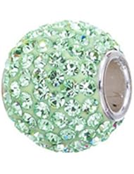 Zable (tm) Sterling Silver Seafoam Crystals Pandora Compatible Bead / Charm