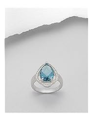 CZ Ring In 92.5 Sterling Silver