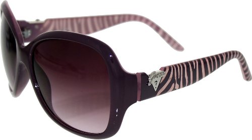 Guess Women's Gradient GU7229-PUR-58 Purple Rectangle Sunglasses