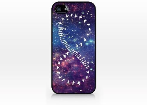 TIP5-121 Hakuna matata infinite, Black case, 2D printed, iphone 5 case, Hard Plastic (Fashion -1)