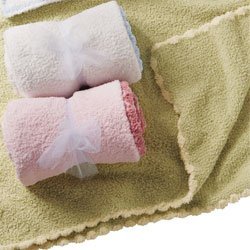 Crib Clouds cc2130 Chunky Chenille Scalloped Edge Baby Blanket, White/Kiss Pink Crib Clouds cc2130 Chunky Chenille Scalloped Edge Baby Blanket, White/Kiss Pink