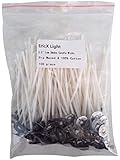 EricX Light 100 Piece Natural Candle Wick, Low Smoke 3.5" Pre-Waxed & 100% Natural Cotton Core,For Candle Making,Candle DIY
