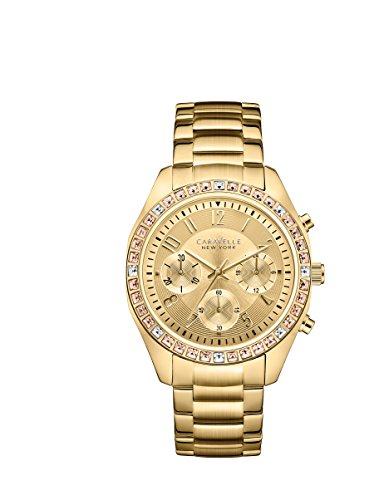 Caravelle New York 44L151 Ladies Melissa Gold Chronograph Watch