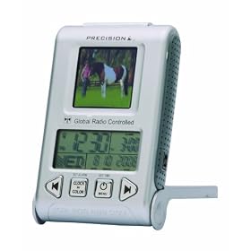 Precision PREC0086 Global Radio Controlled Travel Alarm Clock with Digital Photo Frame