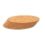 T&G Set x 6 Round Table Mats In Natural Cork.d22x0.6cm