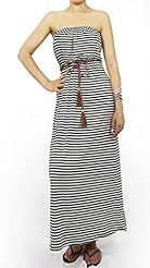 Belted Striped Print Club Dress/Homecoming Dress 