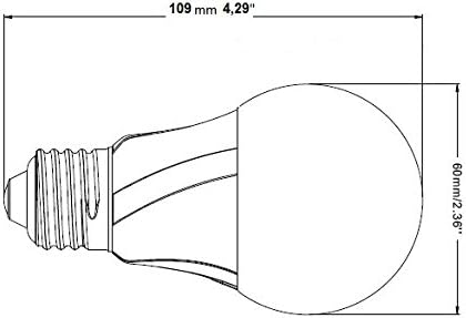 5-pack KJL 10W LED Bulb A19 / E27 , Brightness 950lm, Replacement 75W incandescent, Warm White