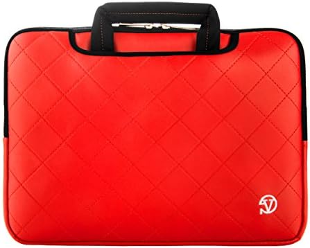 VanGoddy Gummy 15.6 inch Laptop Neoprene Sleeve Bag Case Briefcase for 14-15.6 inch laptop - for ASUS F555LA-AS51 Core i5 (Red)