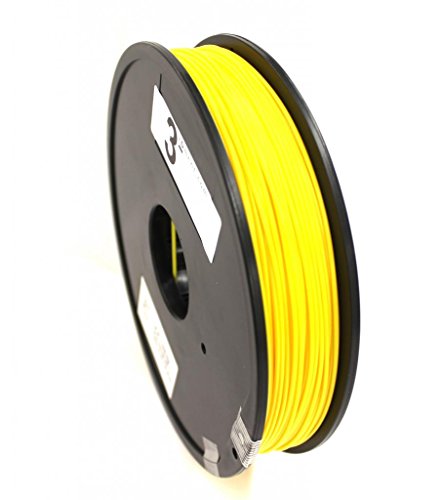 3rDment Yellow 3D Printer Filaments - 1.75 mm ABS - Net Weight = 0.5 kg (1.1 lb), Compatible with All FDM 3D Printers - Replicator 2, Ultimaker 1, RepRap, Replicator 2x, Prusa i3, Mendel Prusa, Ultimaker 2, Replicator, Print/bot, Leapfrog Creatr, Zcorp, Solidoodle, UP! Plus, Form 1, Cube X, Up! Mini, Creator, Mende!Max, uPrint, PowerWasp, Dimension, Lulzbot, Felix 2.0