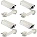 VideoSecu 4 Pcs Outdoor Weatherproof Heavy Duty Aluminum CCTV Security Camera Housing Wall Mount 1RP