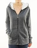 4183um6LlYL. SL160  Roxy Womens Bliss Burnout Sherpa Full Zip Hoodie Charcoal Gray