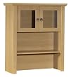 Manchester Hutch With 2 Glass Doors in Golden Oak Finish By Bestar Furniture