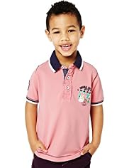 Pure Cotton Badge Polo Shirt
