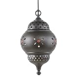 Royce Lighting RLPE5116/1-23 Marrakech 1-Light Outdoor Pendant, Oil-Rubbed Bronze