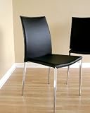 Review visiondecor Furniture  / Contemporary Benton Black Leather Dining Chair