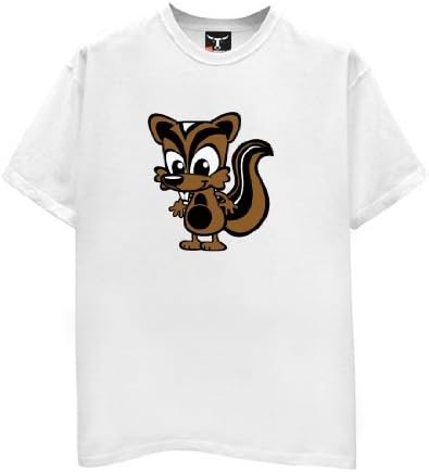 Chipmunk T-Shirt-Mens-White-X-Large