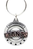 Pewter MLB Team Logo Key Ring - San Francisco Giants