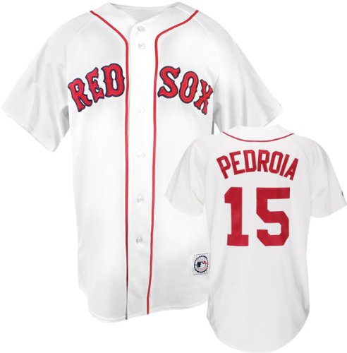 MLB Dustin Pedroia Boston Red Sox Replica Home Jersey (X-Large)