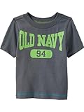 オールドネイビー Old Navy 半袖Tシャツ 男の子用ネイビー・グリーンロゴ半袖トップス ベビー&子供服